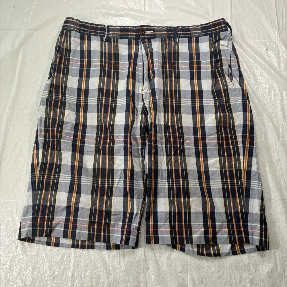 VTG Polo Ralph Lauren Plaid India Shorts 34 (36) 12" Inseam Preppy Madras